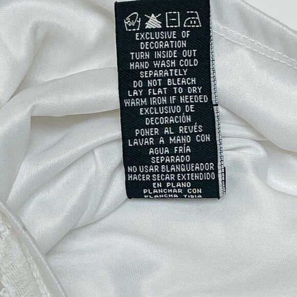 Ronni Nicole Knee Length Dress, Sleeveless, White Lace, Size 8 - Picture 6 of 9